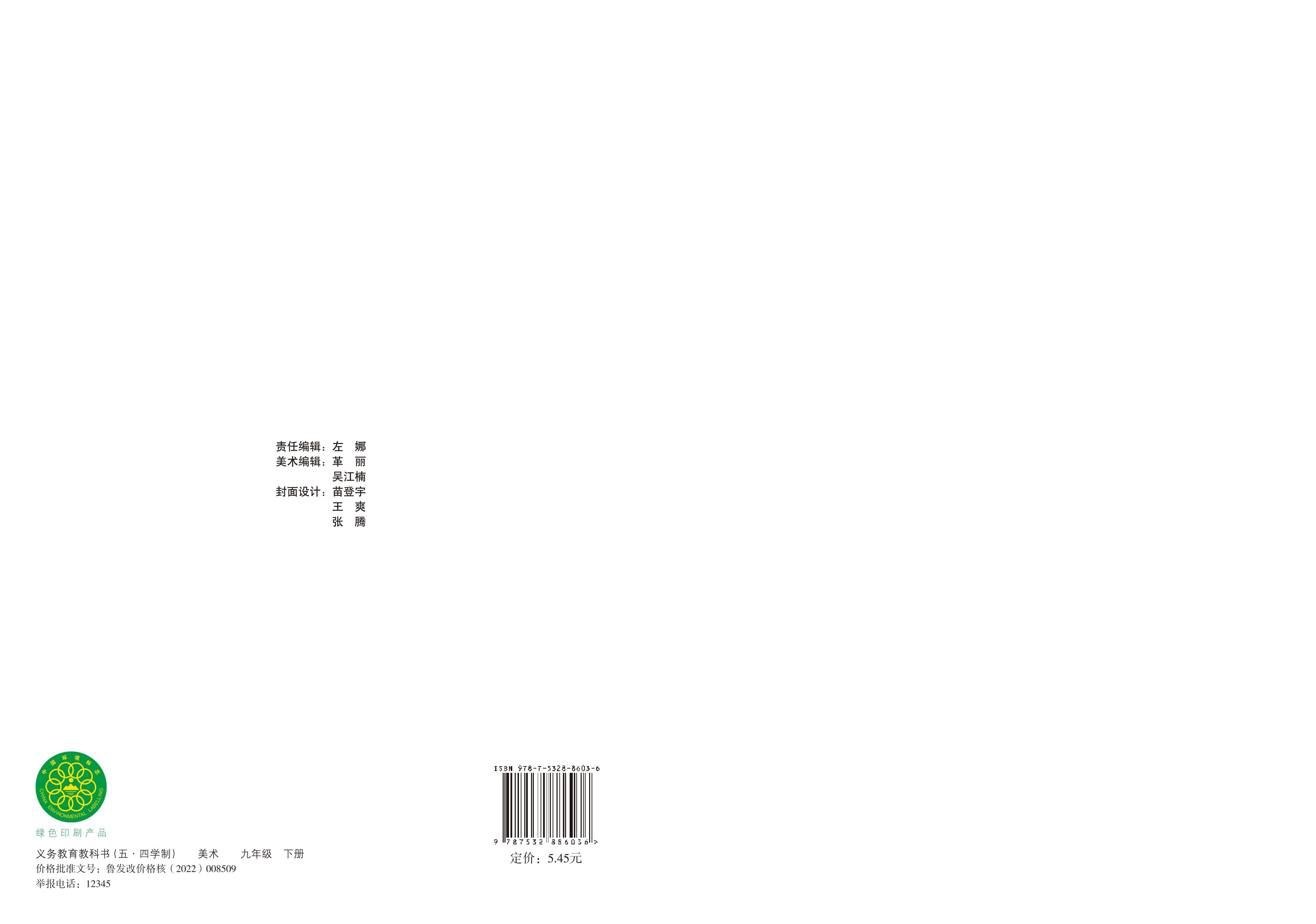 义务教育教科书（五•四学制）·美术九年级下册（鲁教版）PDF高清文档下载